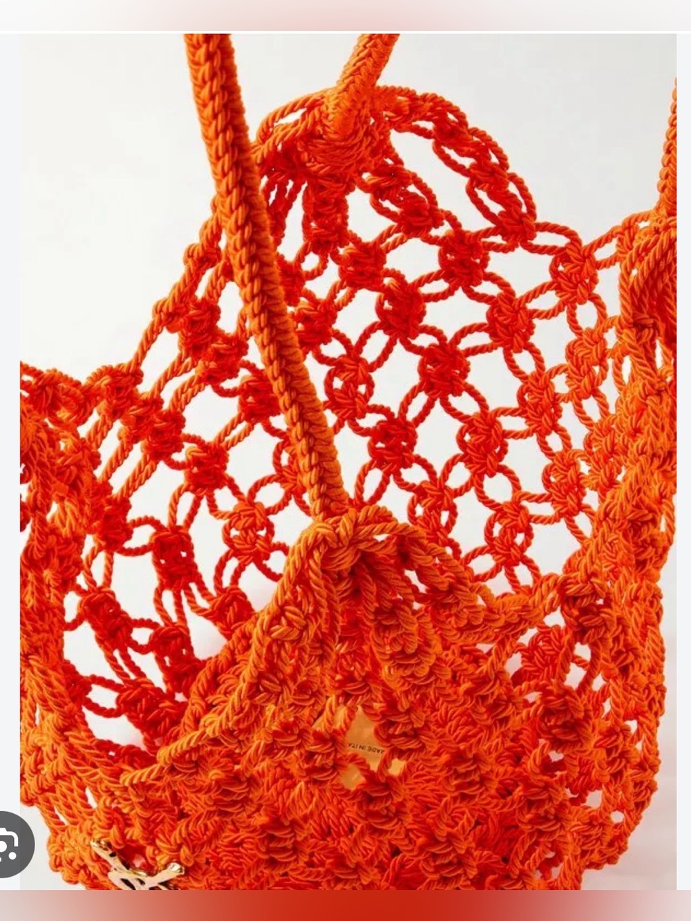 Saint Laurent Small Crochet Bag Orange Brand new ! - Picture 6 of 7